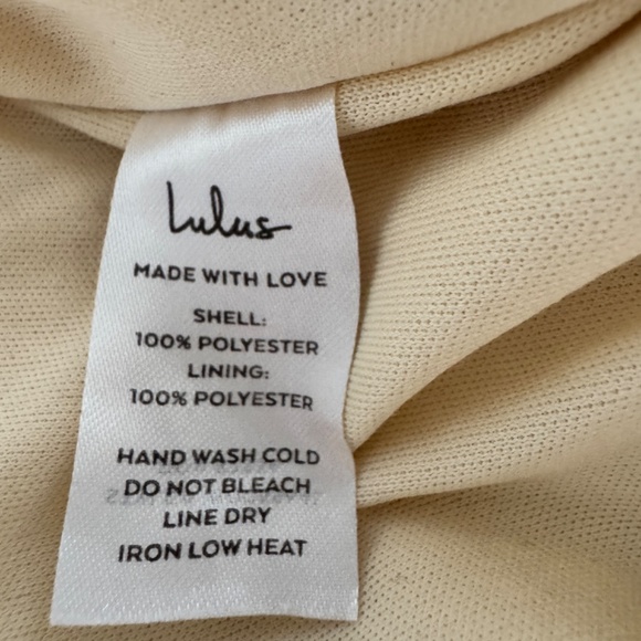 Lulus Cute Crush Yellow Polka Dot Ruched Strapless Bodycon Mini Dress Sz Small - Picture 6 of 6